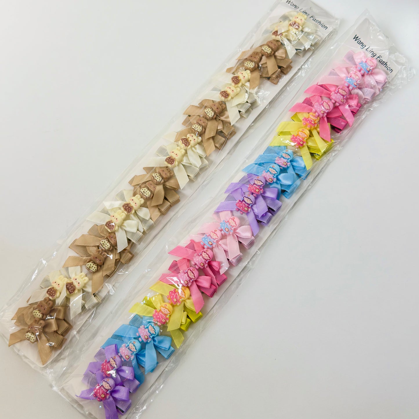 HPN-2767 (10 pcs) Cute Ribbon Duckbill Hair Clip