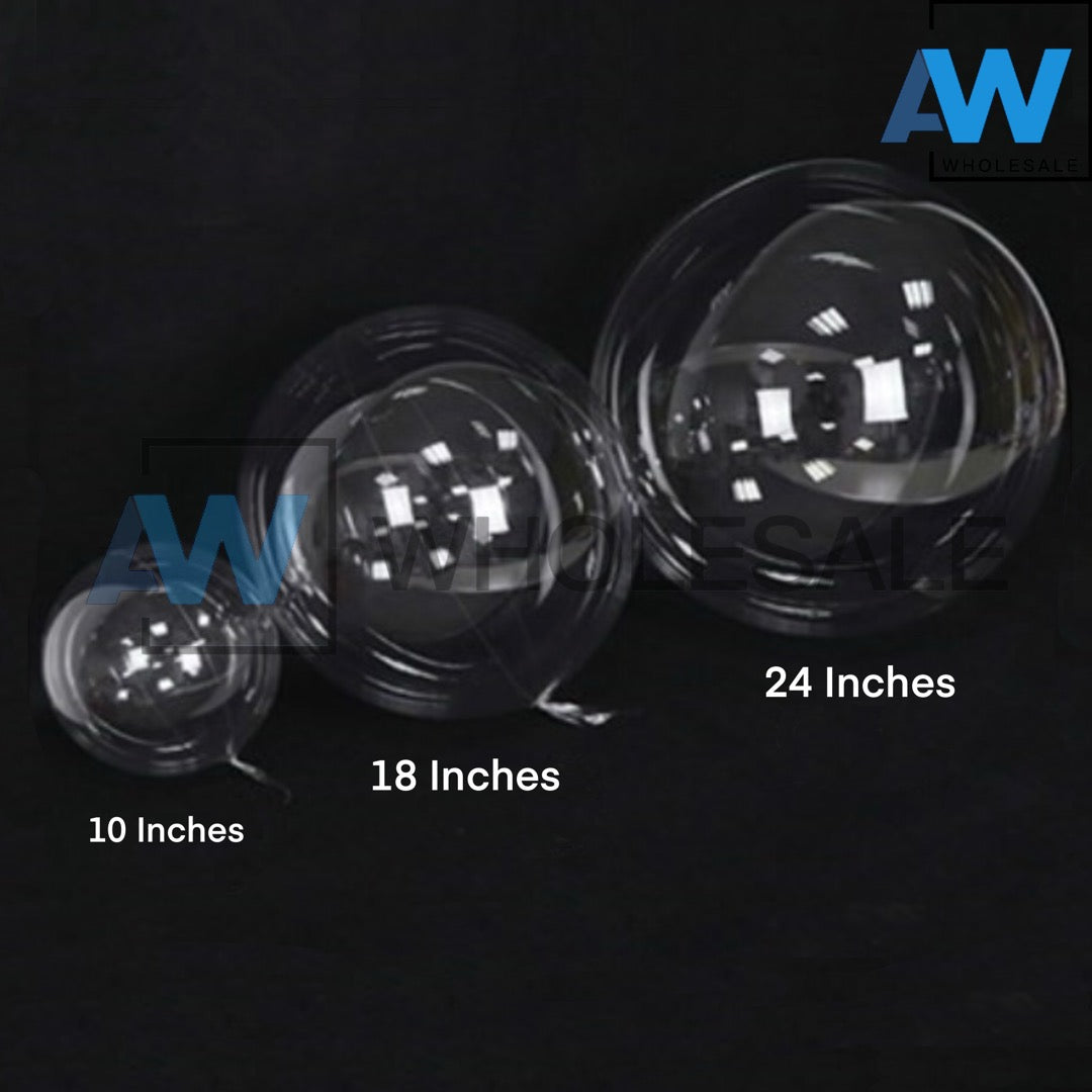 PS-320/PS-321 (50 pcs) 18 & 24 Inches Bobo Transparent Balloons