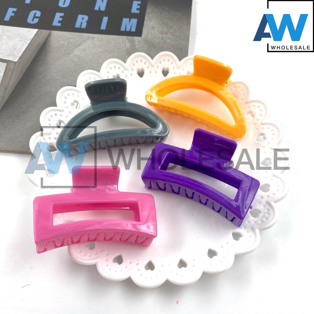 AB-457C (12 pcs) Glossy 7 cm Hair Clamps
