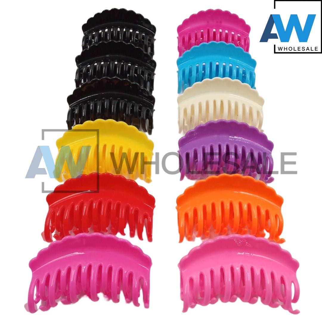 AB-235 (12 pcs) Glossy 9 cm Hair Clamps