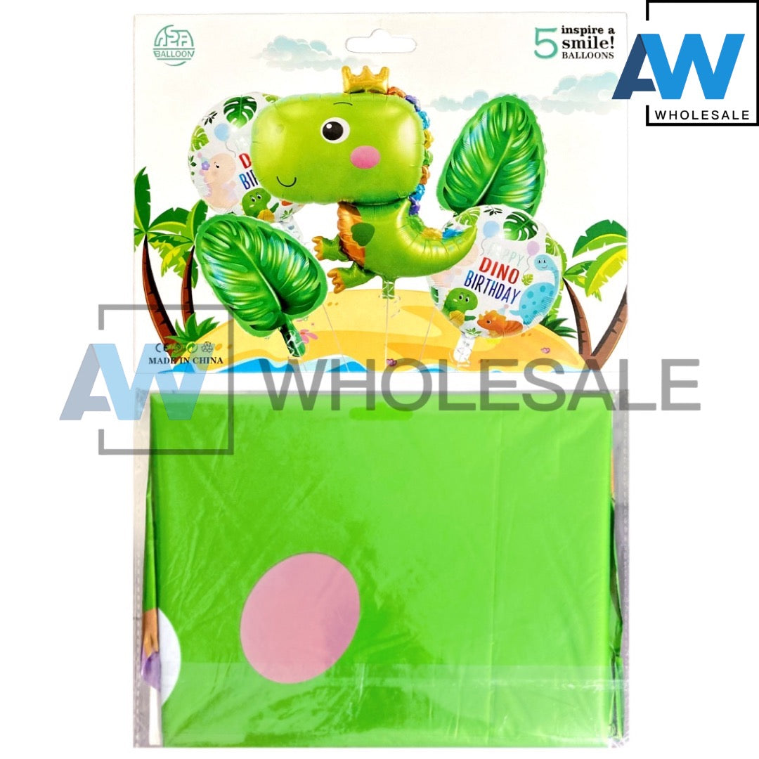 PS-137 (1 set) 5 in 1 Dinosaur Foil Balloon Set