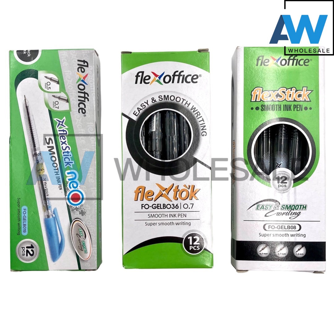 Flextok (12 pcs) Retractable Gelpen Ballpens