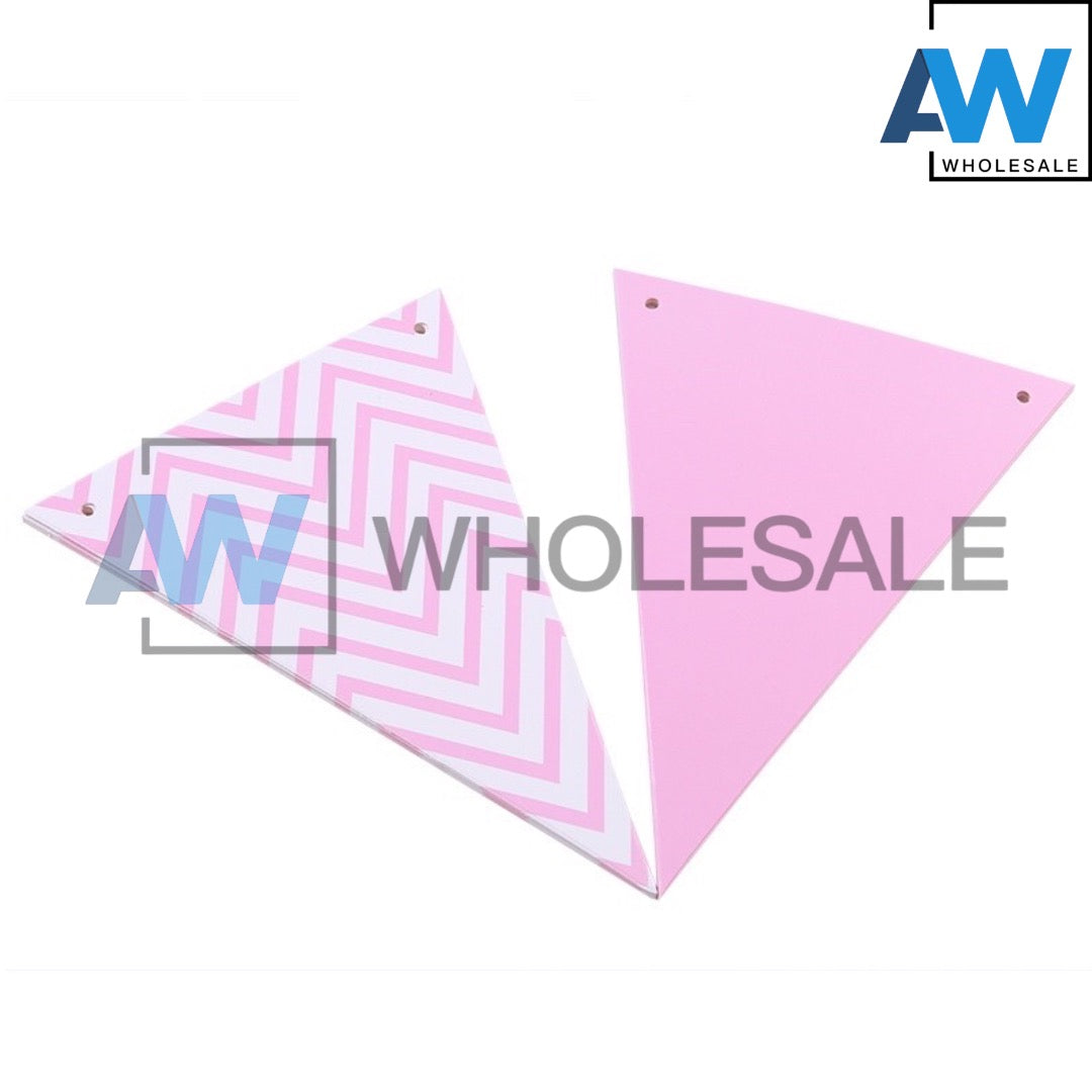 PS-240 (1 set) Metallic Lazer Triangle Banderitas