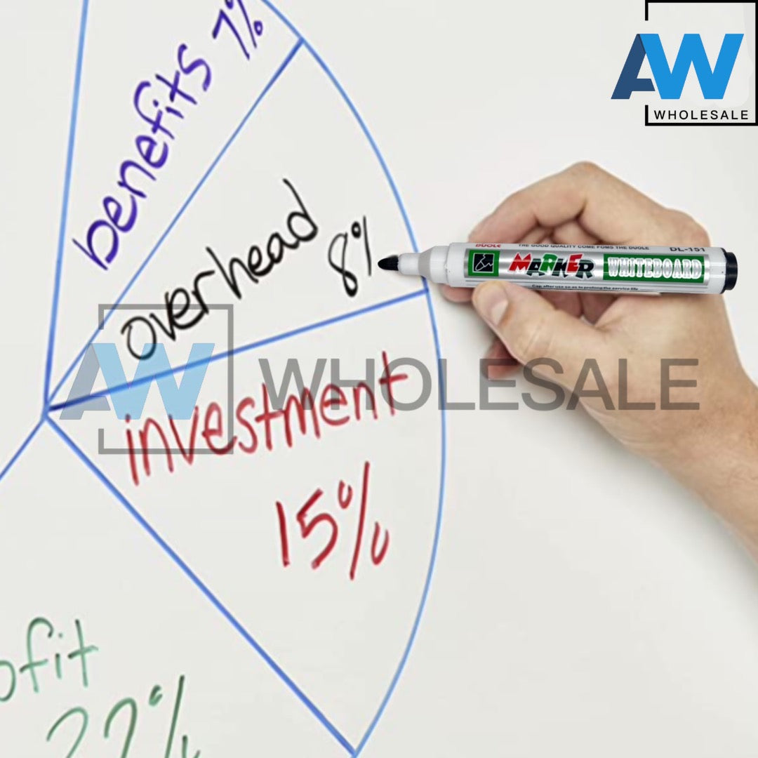 XP-908 (1 set) 2 in 1 Whiteboard Marker with Eraser Tip