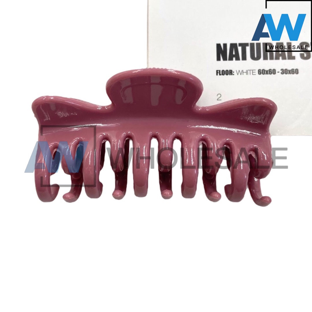 AB-524 (12 pcs) Glossy Cat Ear Hair Clamps