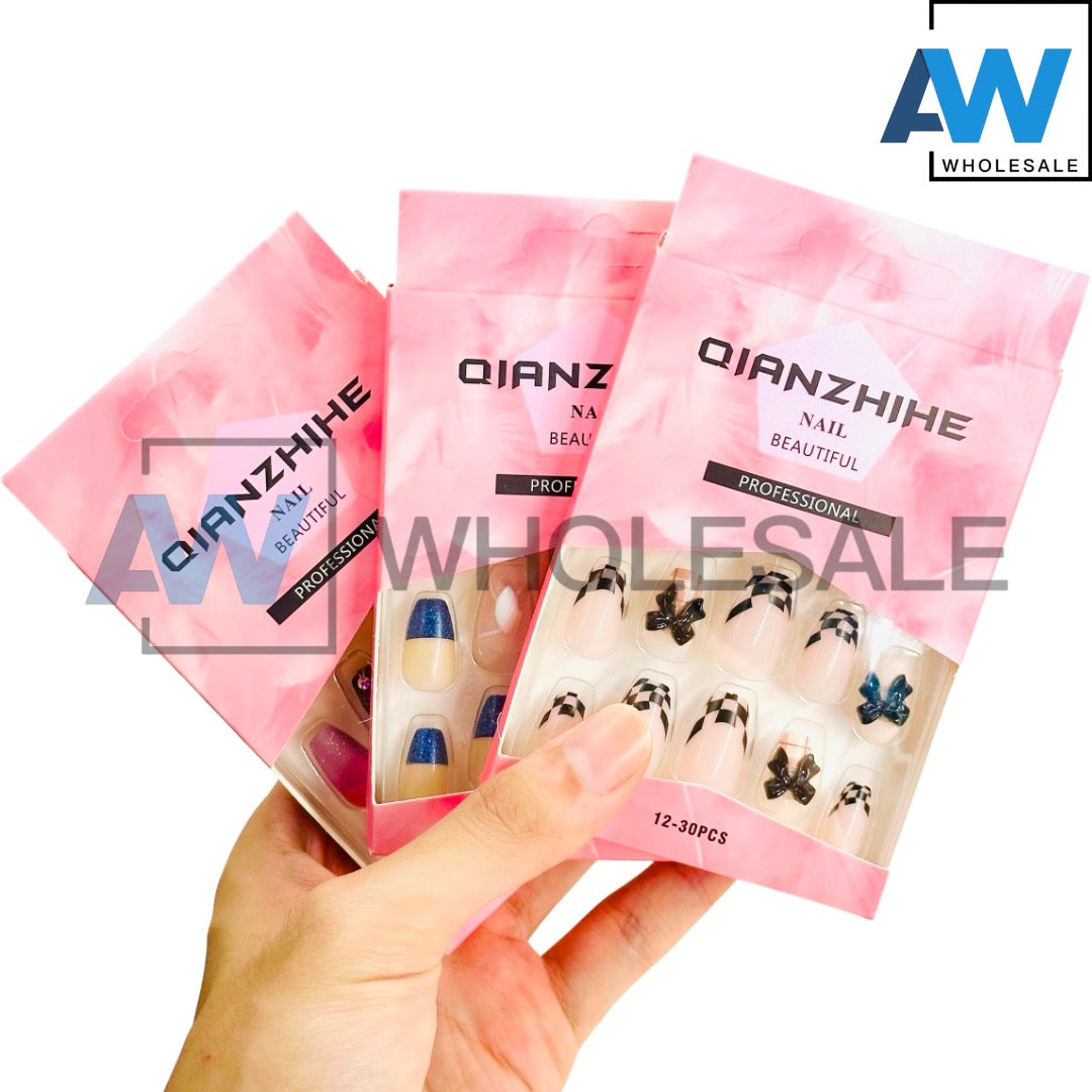 NA-50 (12 sets) 12 in 1 Nail Art Set With Adhesive