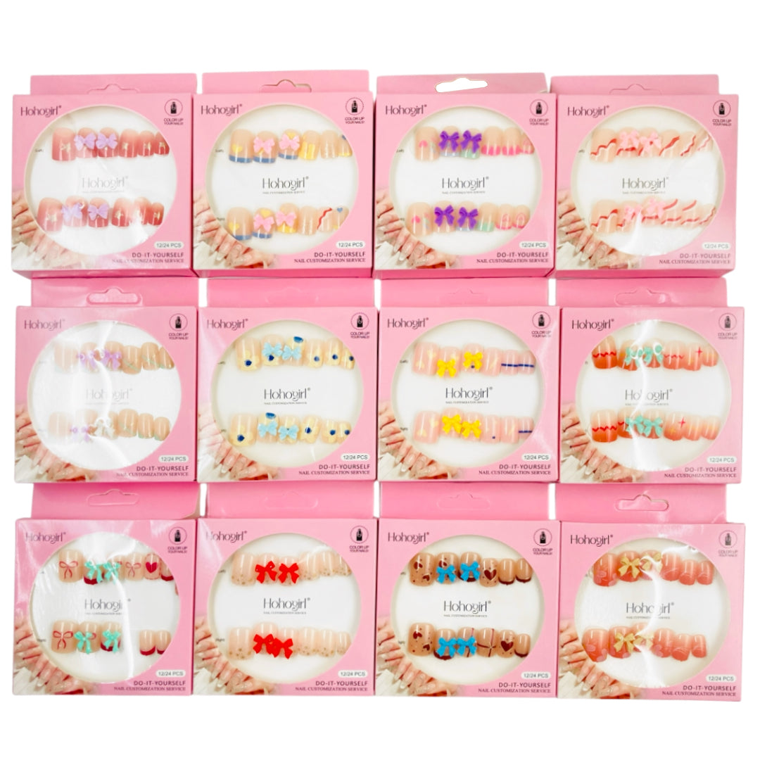 NA-52 (12 sets) 12 in 1 Nail Art Set with Adhesive