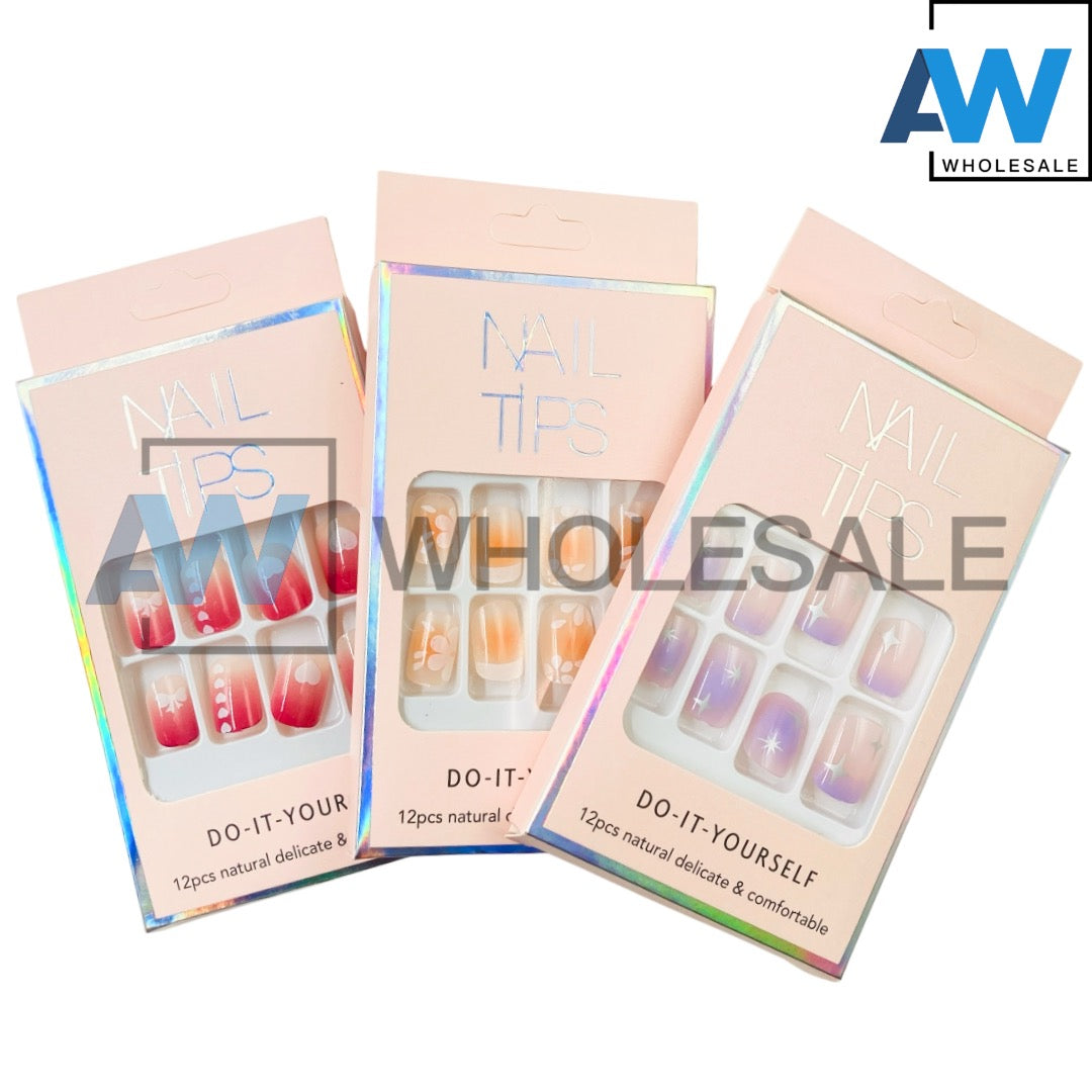NA-53 (12 sets) 12 in 1 Nail Art Set with Adhesive