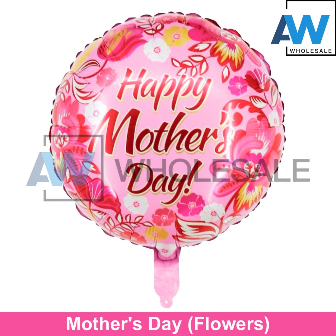 PS-09M (1 pc) 18 Inches Mother's Day Foil Balloons