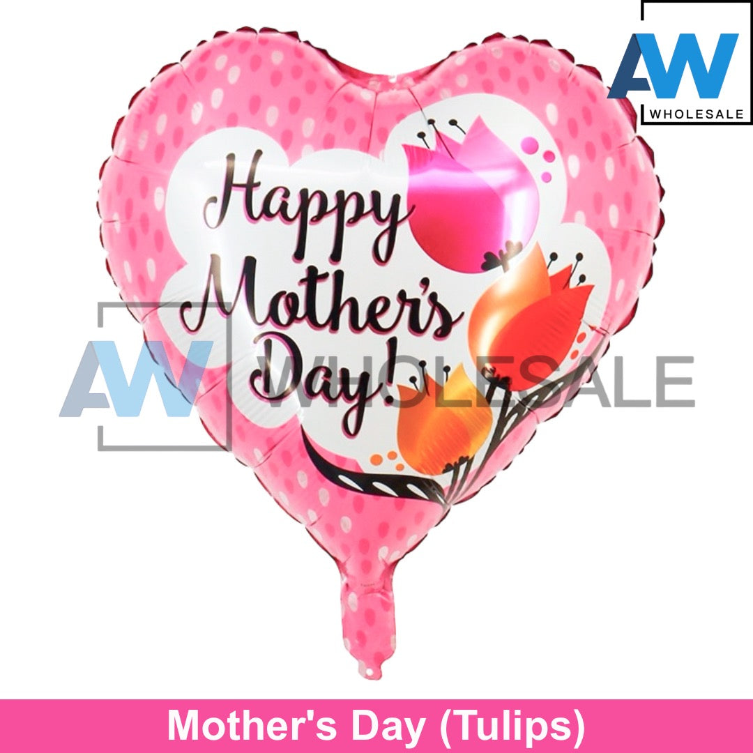 PS-09M (1 pc) 18 Inches Mother's Day Foil Balloons