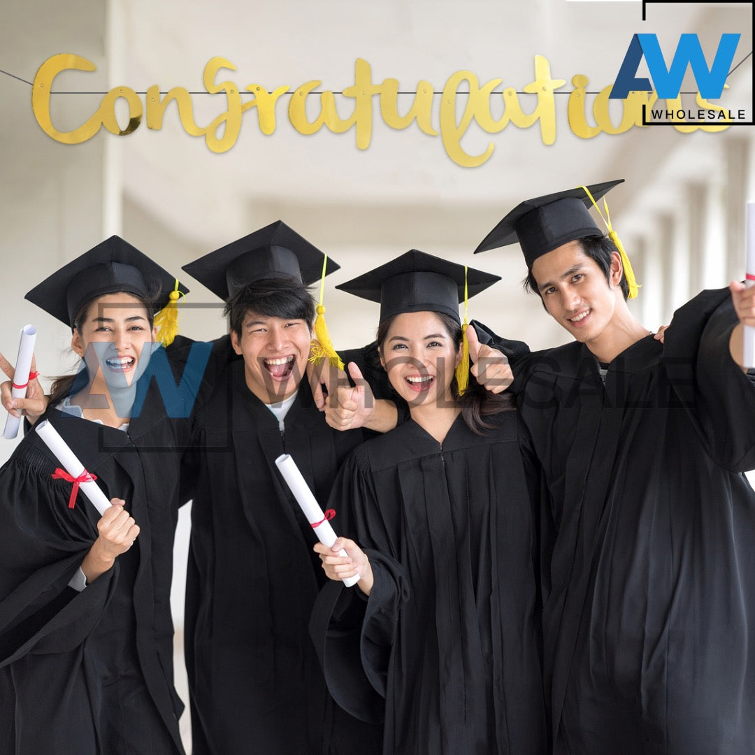 PS-474 (1 set) Lazer Cursive Congratulations Banner