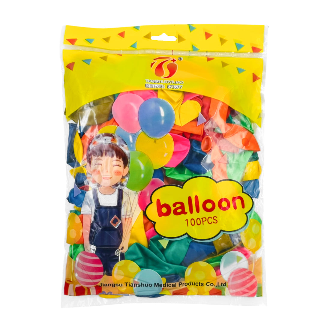 PS-195 (100 pcs) 10 Inch Metallic Balloons