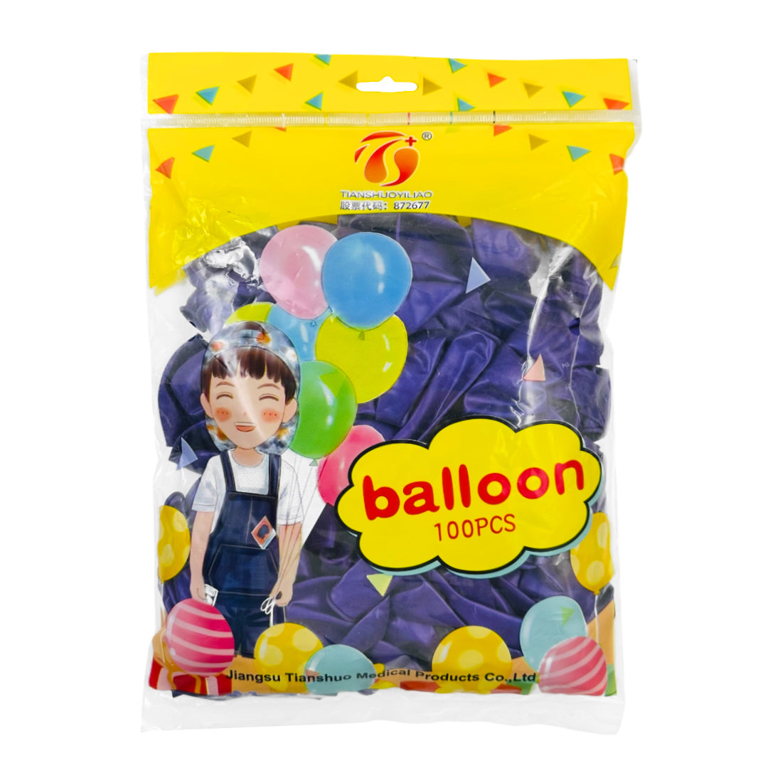 PS-195 (100 pcs) 10 Inch Metallic Balloons