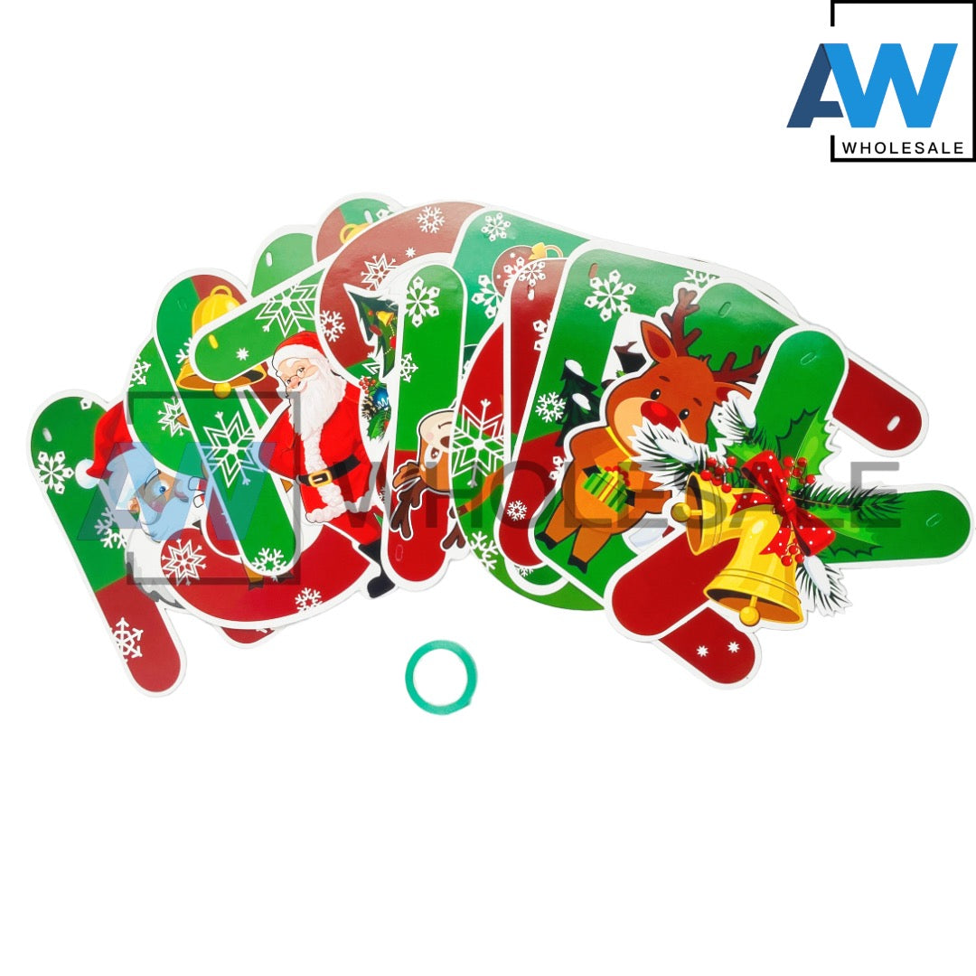 PS-339 (1 set) Character Merry Christmas Banner