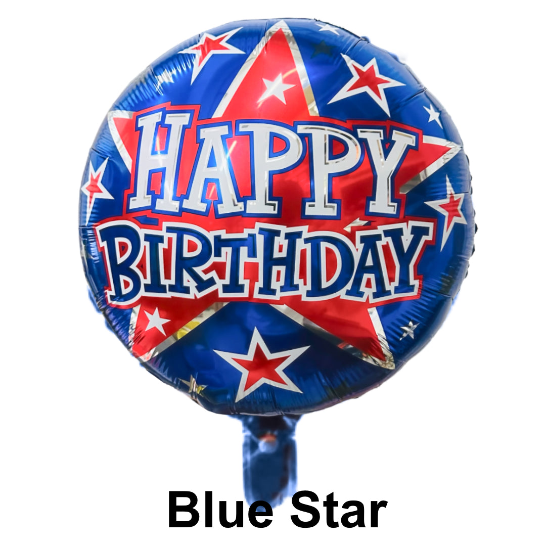 PS-344 (1 pc) Happy Birthday Round Foil Balloon