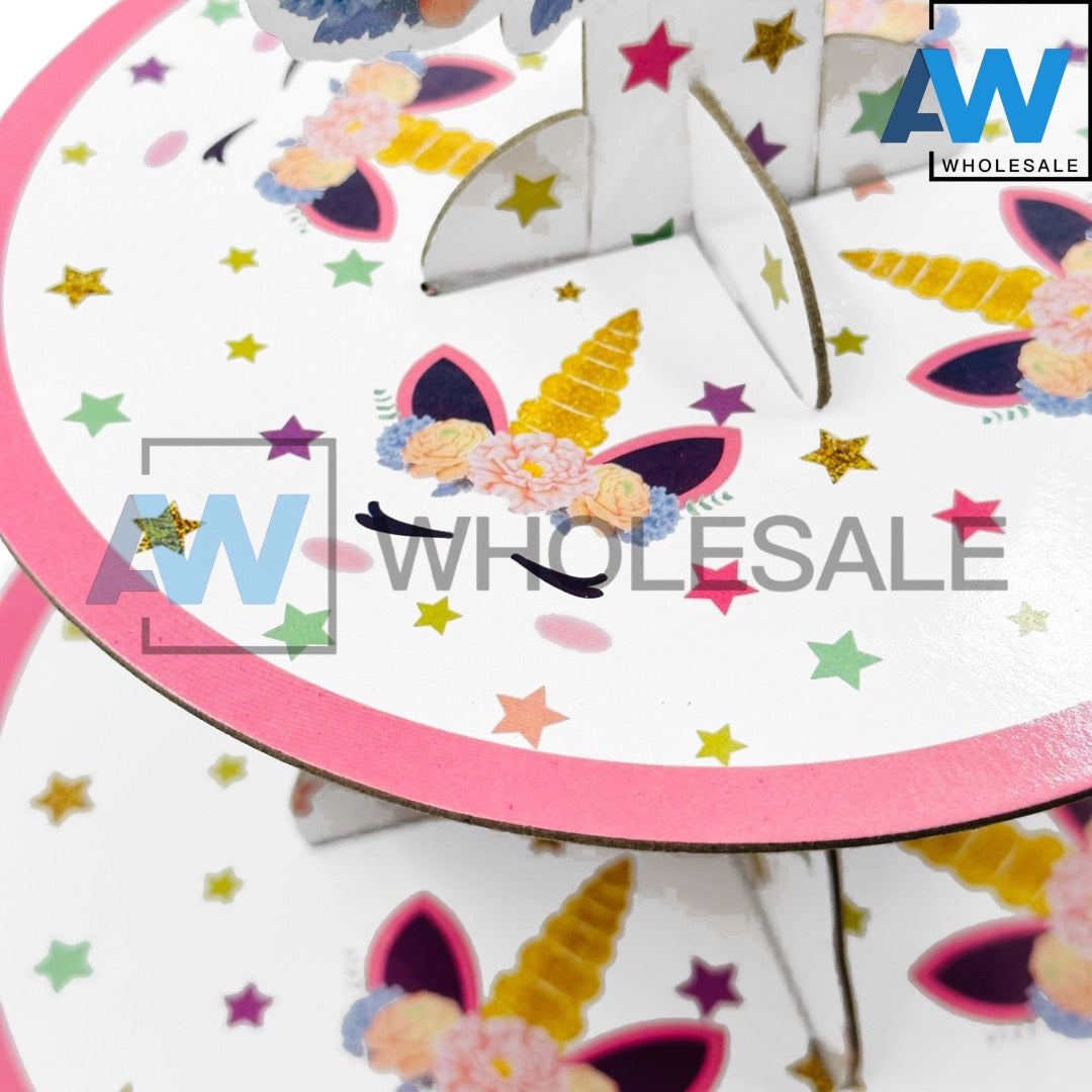 PS-375 (1 pc) Unicorn & Mermaid Paper Cupcake Stand
