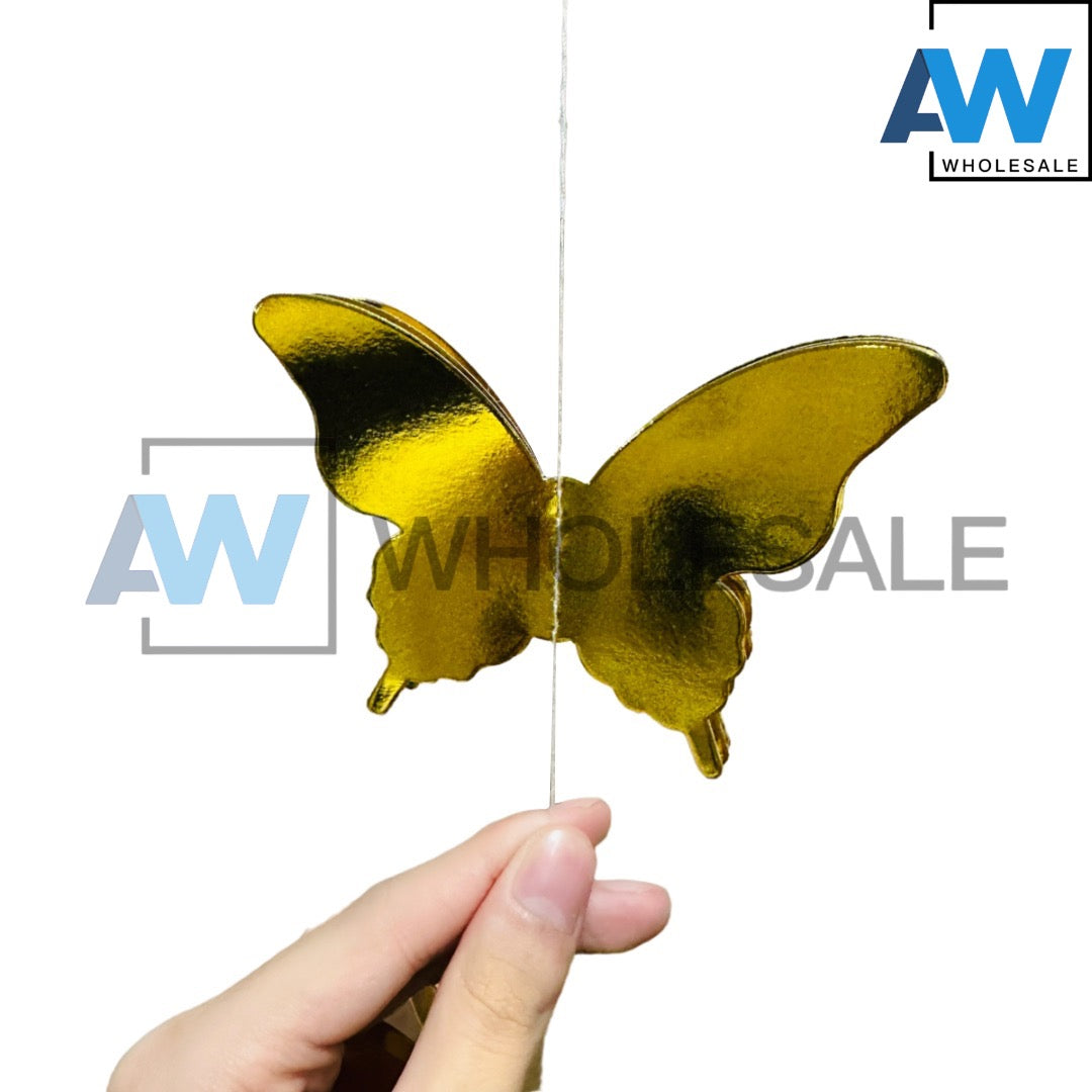 PS-377 (1 set) Lazer 3D Butterfly Garland Banner
