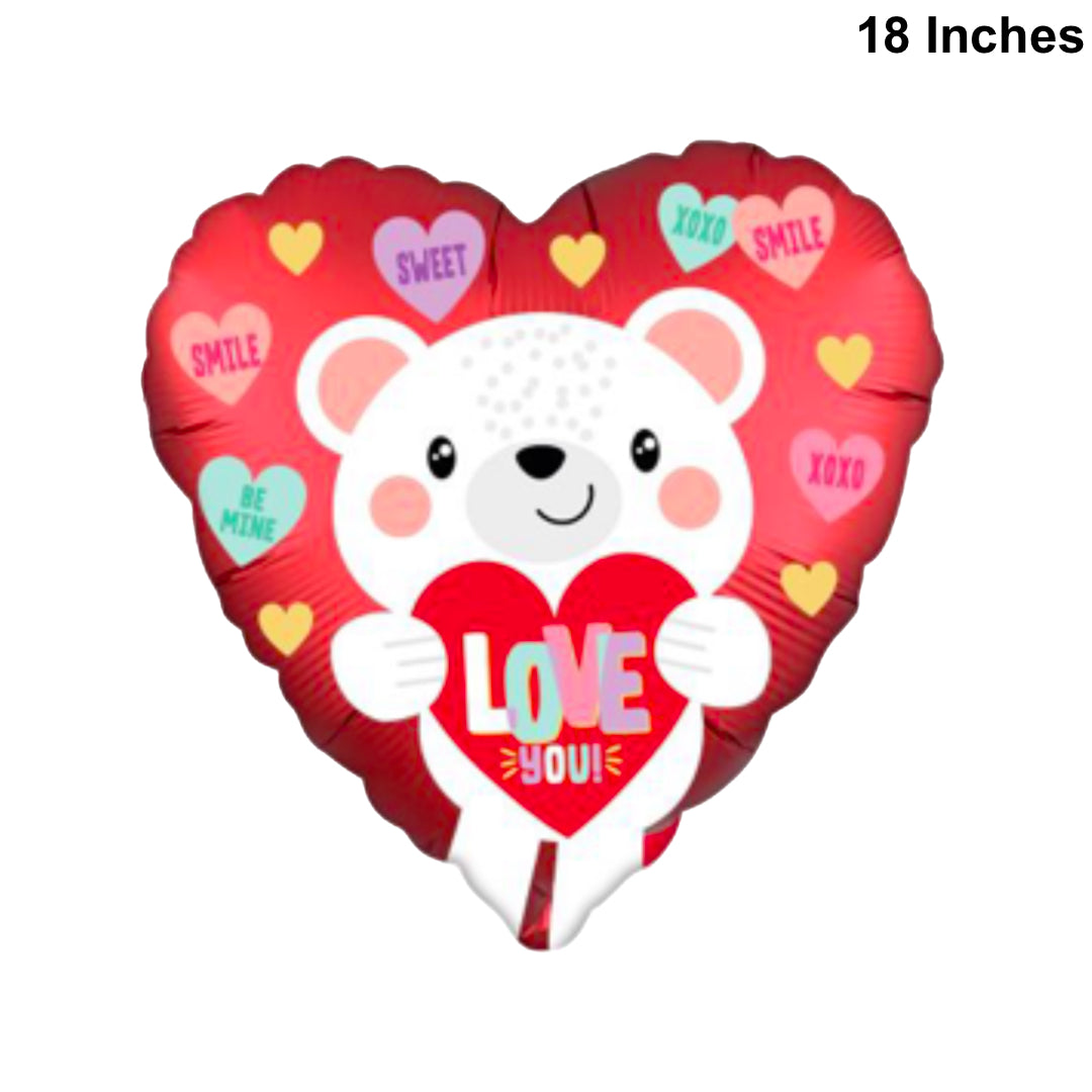 PS-383 (50 pcs) Happy Valentine's Day Foil Balloon