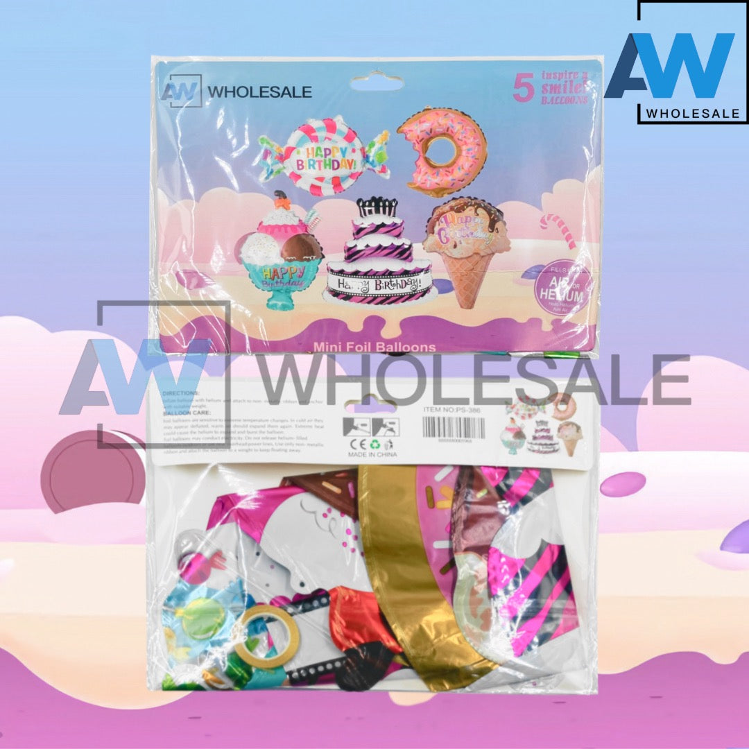 PS-386 (1 set) 5 in 1 Dessert Balloon Set