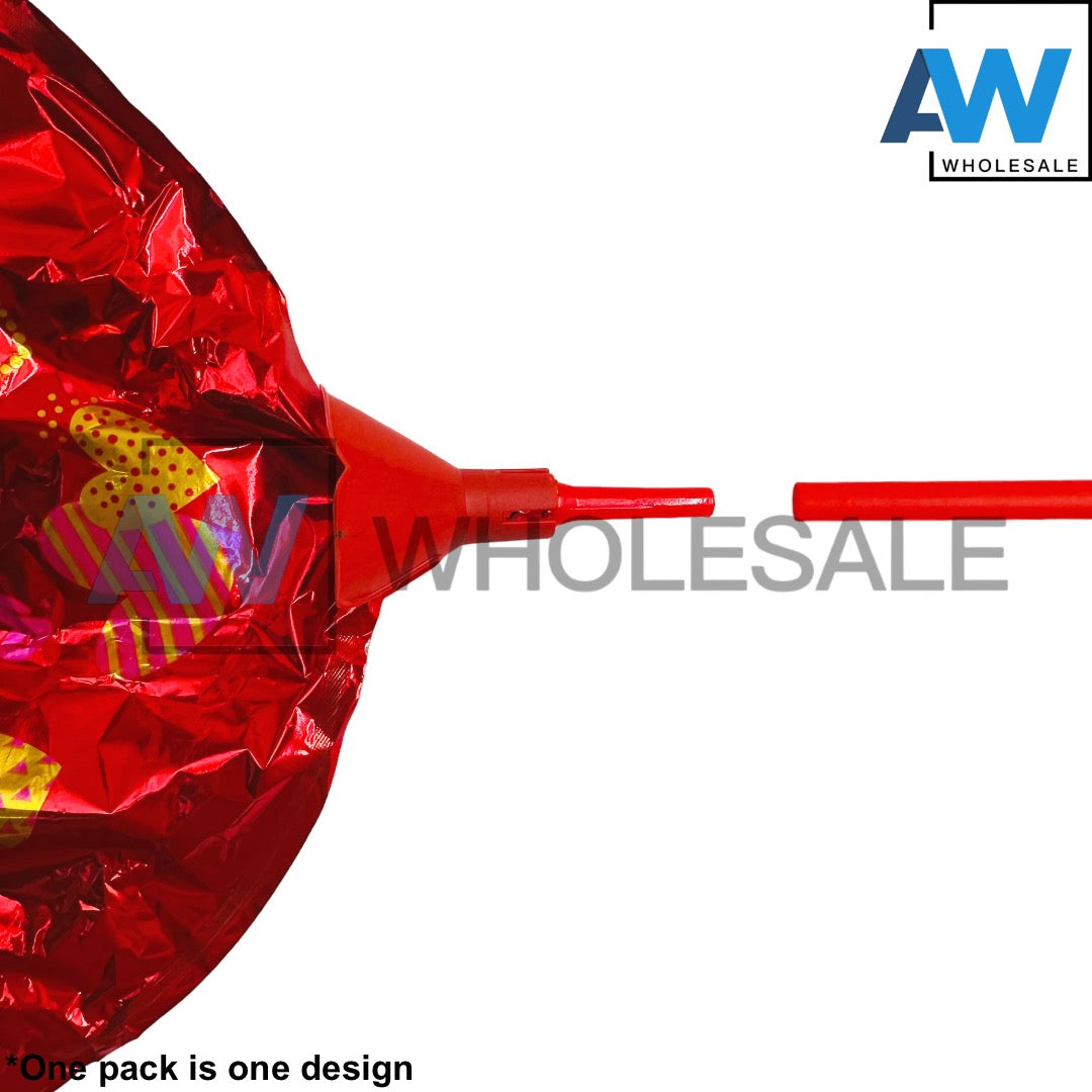 PS-392 (20 pcs) 10 Inch Valentine Balloon with Stick