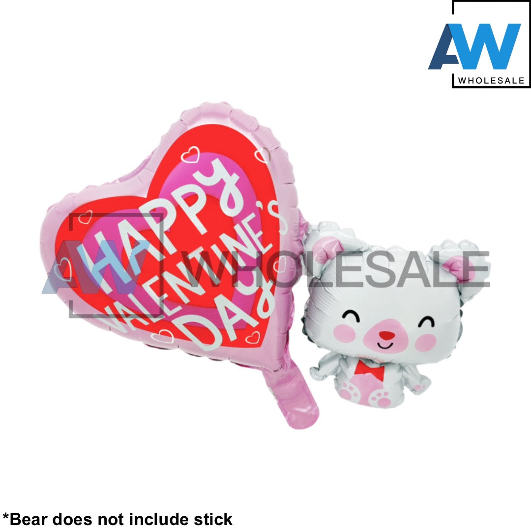 PS-445 (50 pcs) Mini Teddy Bear Foil Balloons