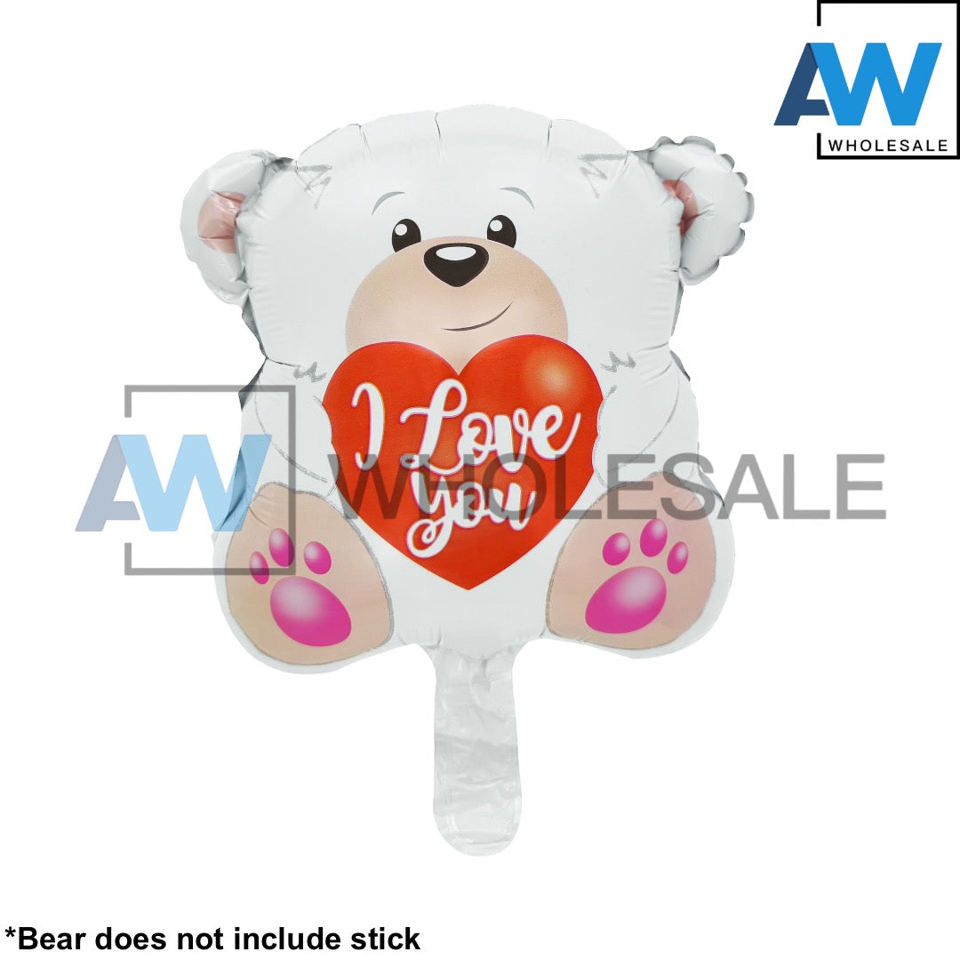 PS-445 (50 pcs) Mini Teddy Bear Foil Balloons
