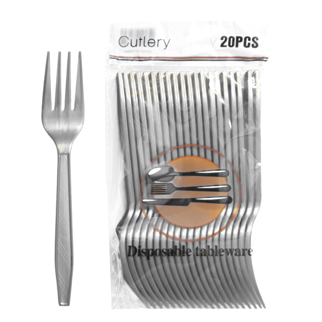 PS-463 (20 pcs) Colored Disposable Fork