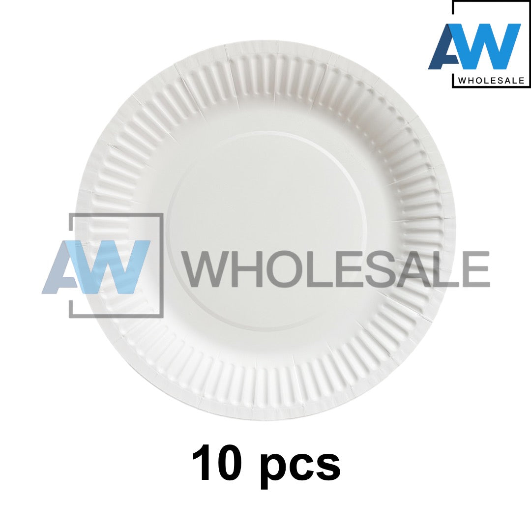 PS-464 (10 pcs) 9 Inch Disposable Paper Plates