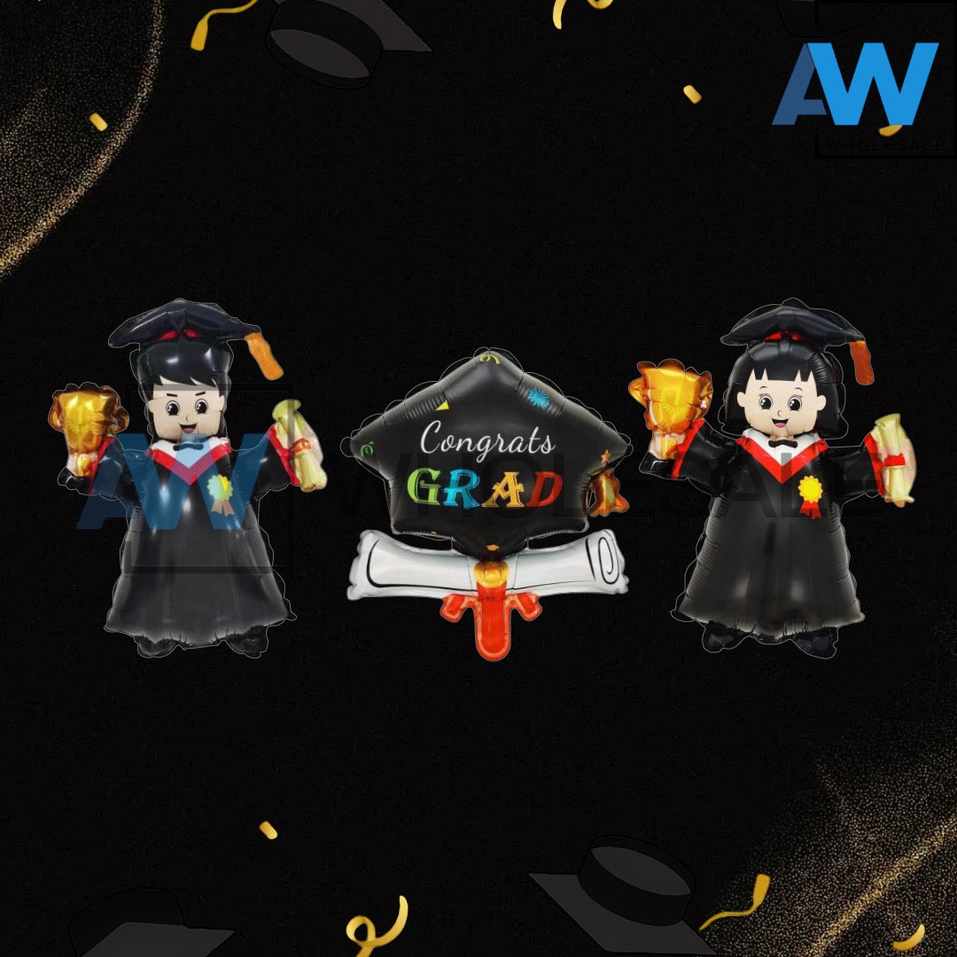 PS-470 (1 set) 5 in 1 Graduation Balloon Set