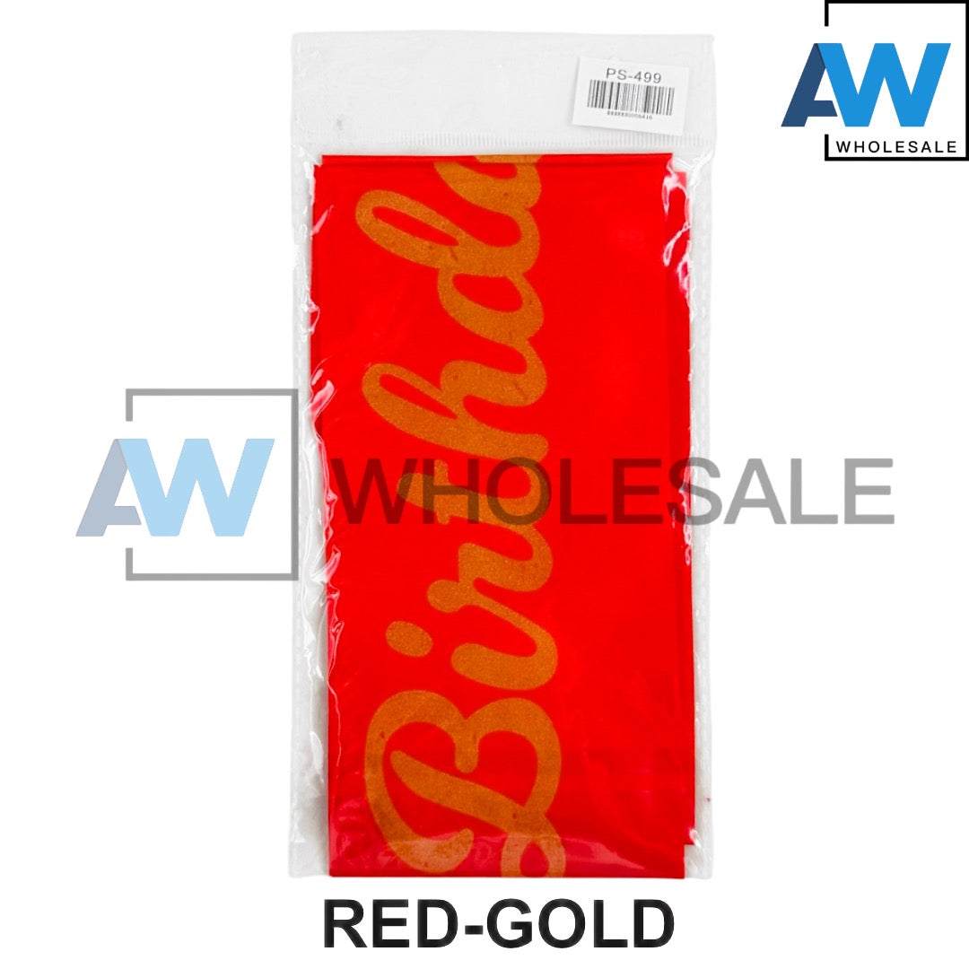 PS-499 (1 pc) Plain Happy Birthday Sash