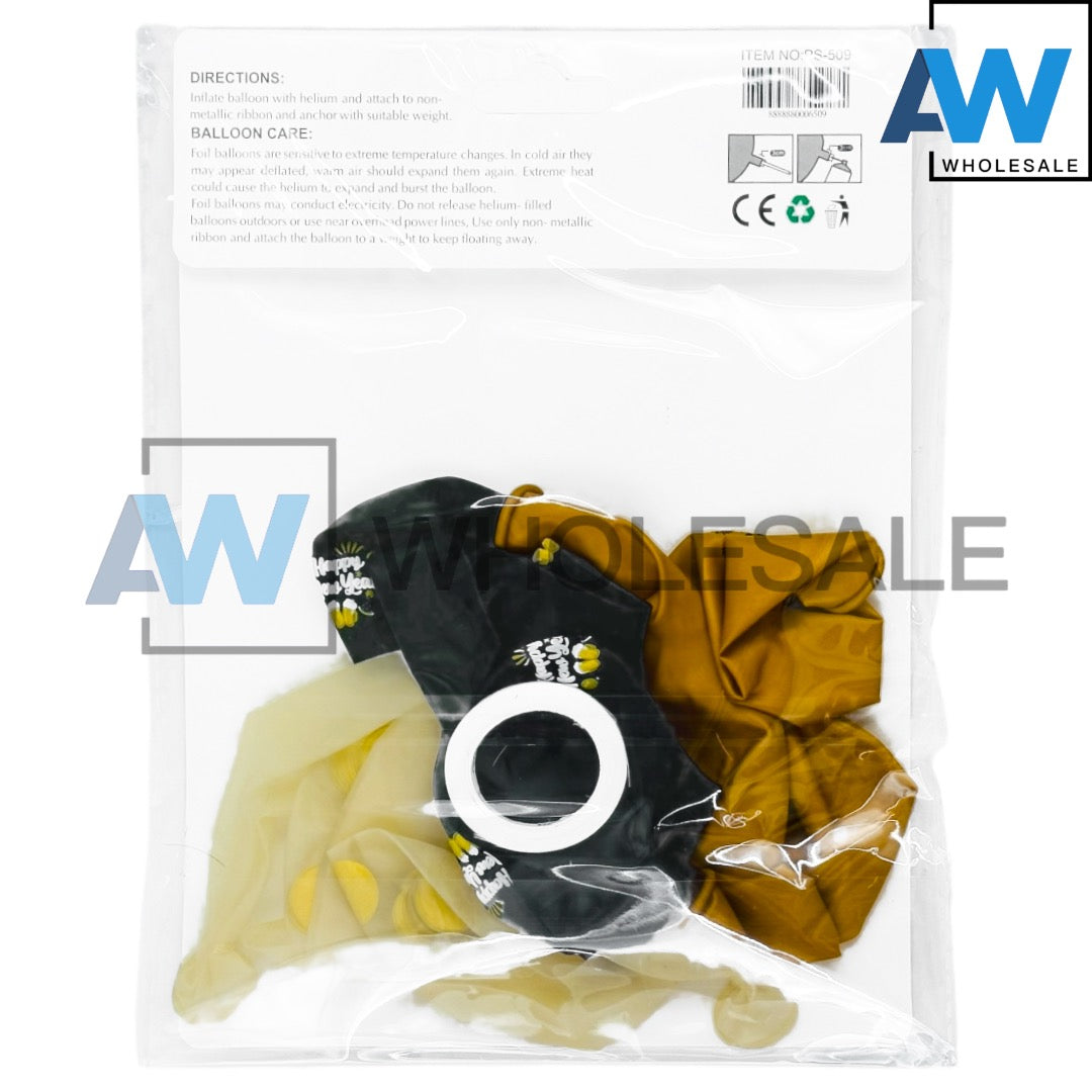 PS-509 (1 set) 10 in 1 Happy New Year Balloon Set