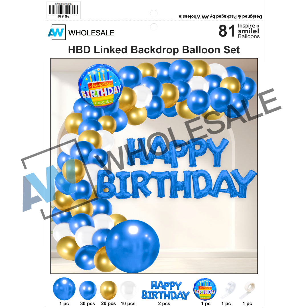 PS-519 (1 set) 81 in 1 Big Balloon Set