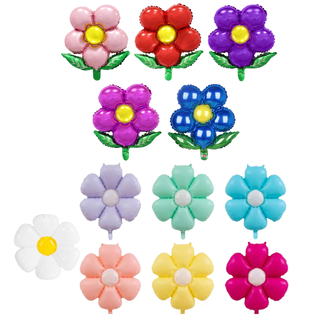 PS-530 (50 pcs) Pastel Flower Foil Balloon