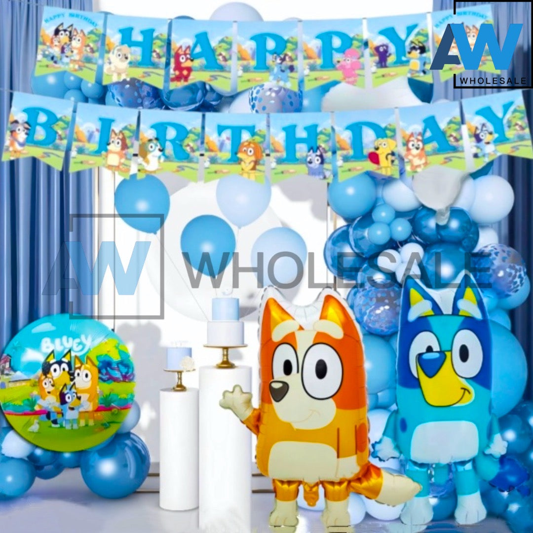 PS-538 (1 set) Bluey Happy Birthday Banner