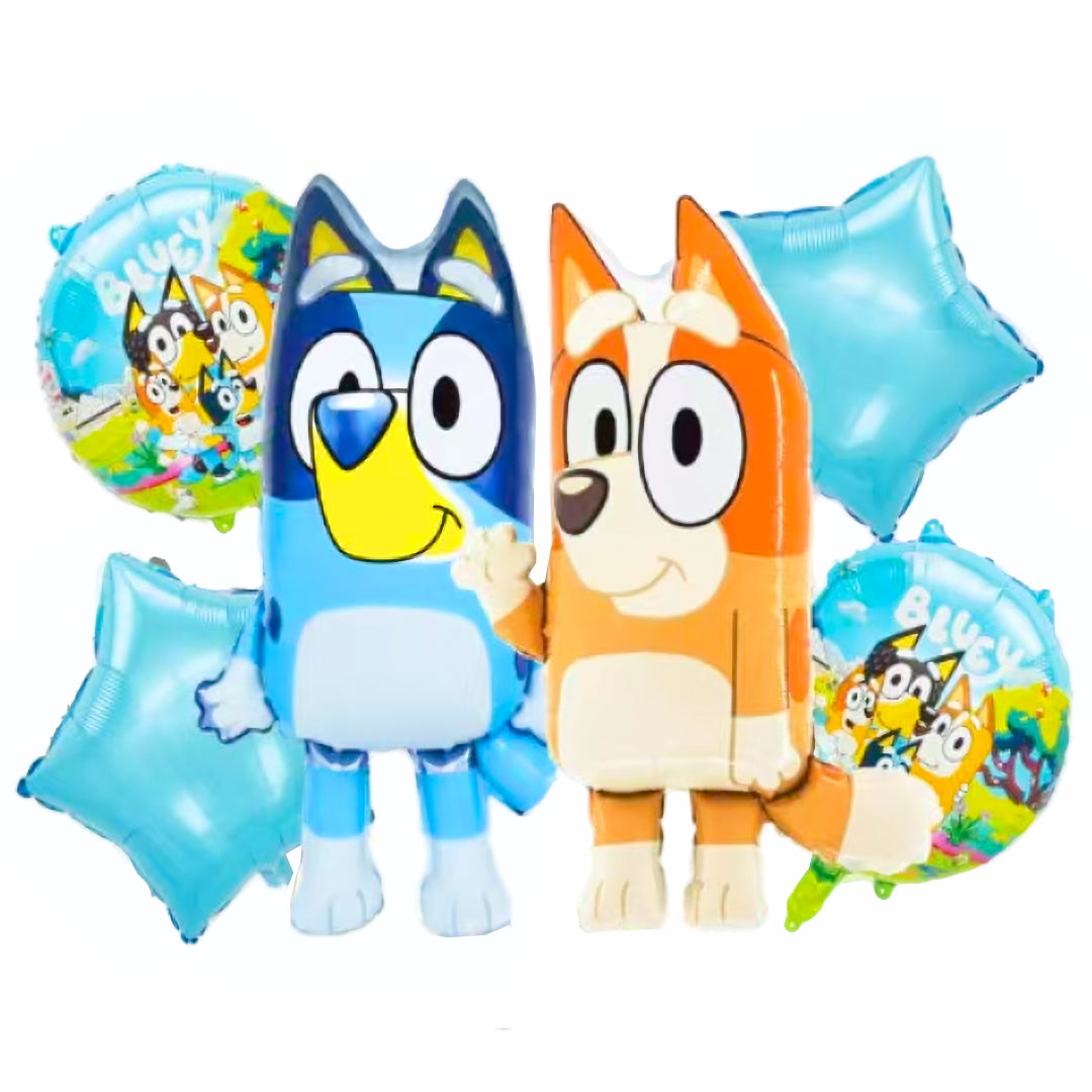 PS-539 (1 set) 5 in 1 Bluey Foil Balloon Set