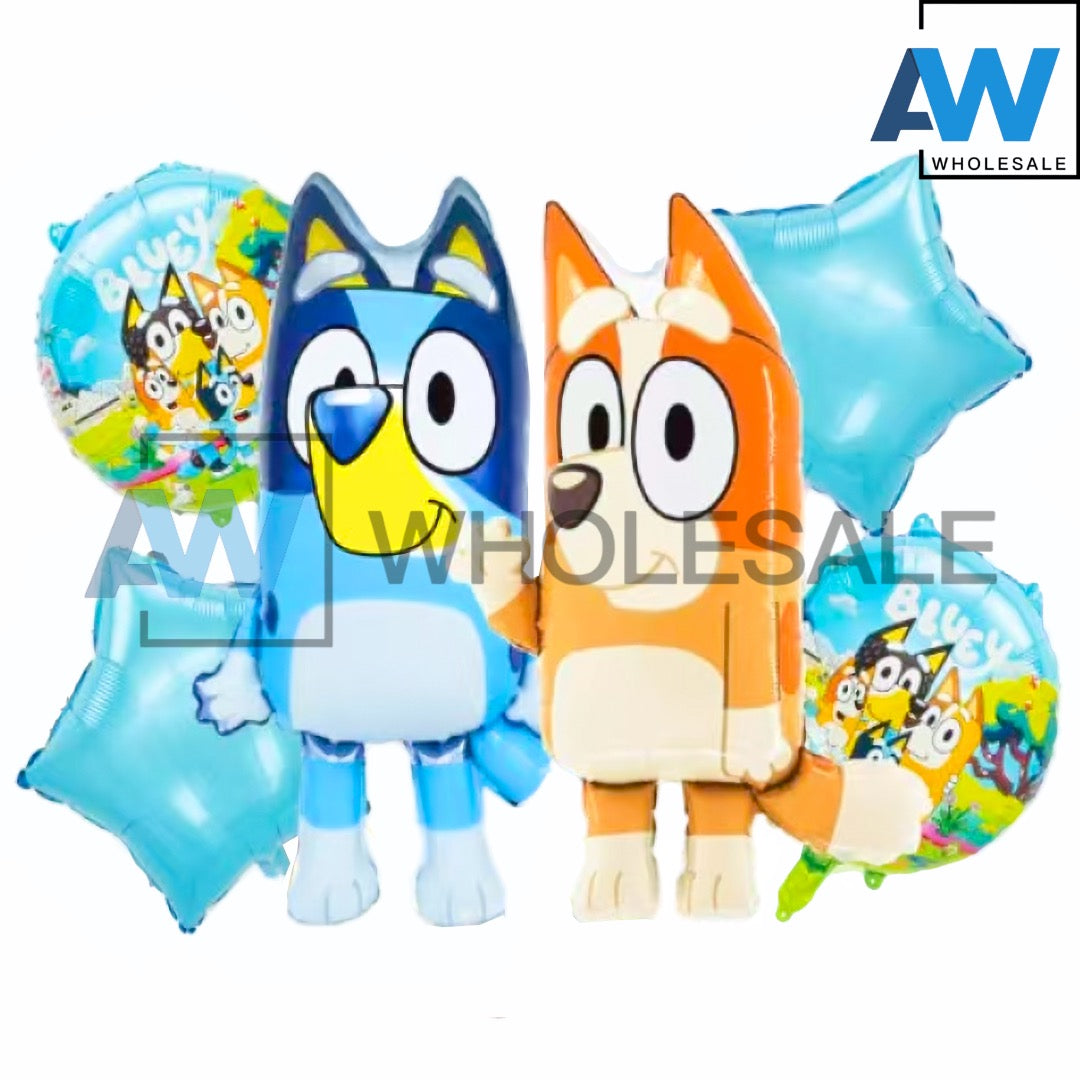 PS-539 (1 set) 5 in 1 Bluey Foil Balloon Set