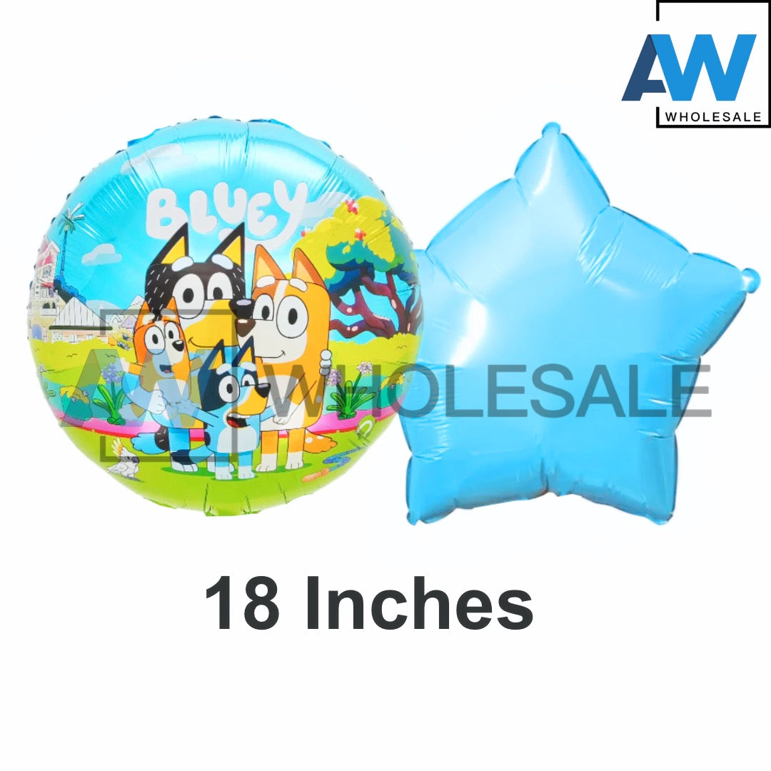 PS-539 (1 set) 5 in 1 Bluey Foil Balloon Set