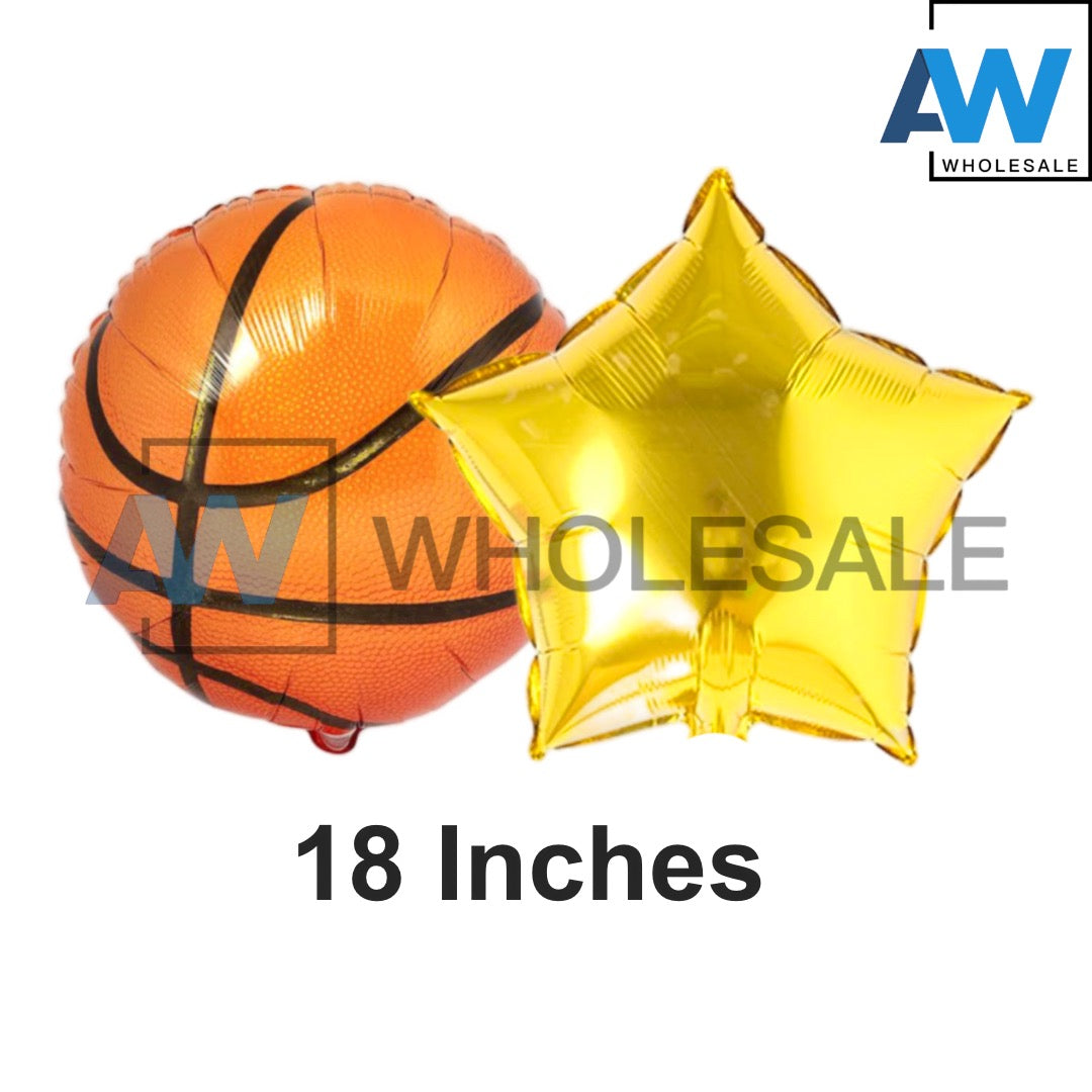 PS-540 (1 set) 5 in 1 Basketball Foil Balloon Set