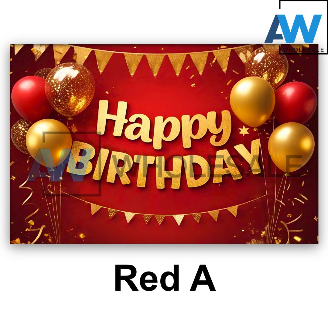 PS-547 (1 pc) 100 x 75 Happy Birthday Tarpulin