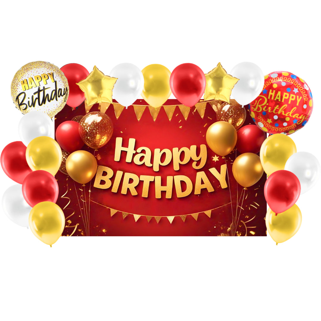 PS-561 (1 set) Tarpaulin Backdrop Balloon Set