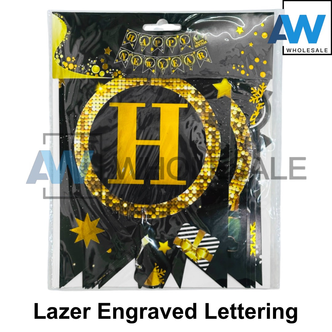 PS-564 (1 set) Champagne Happy New Year Banner