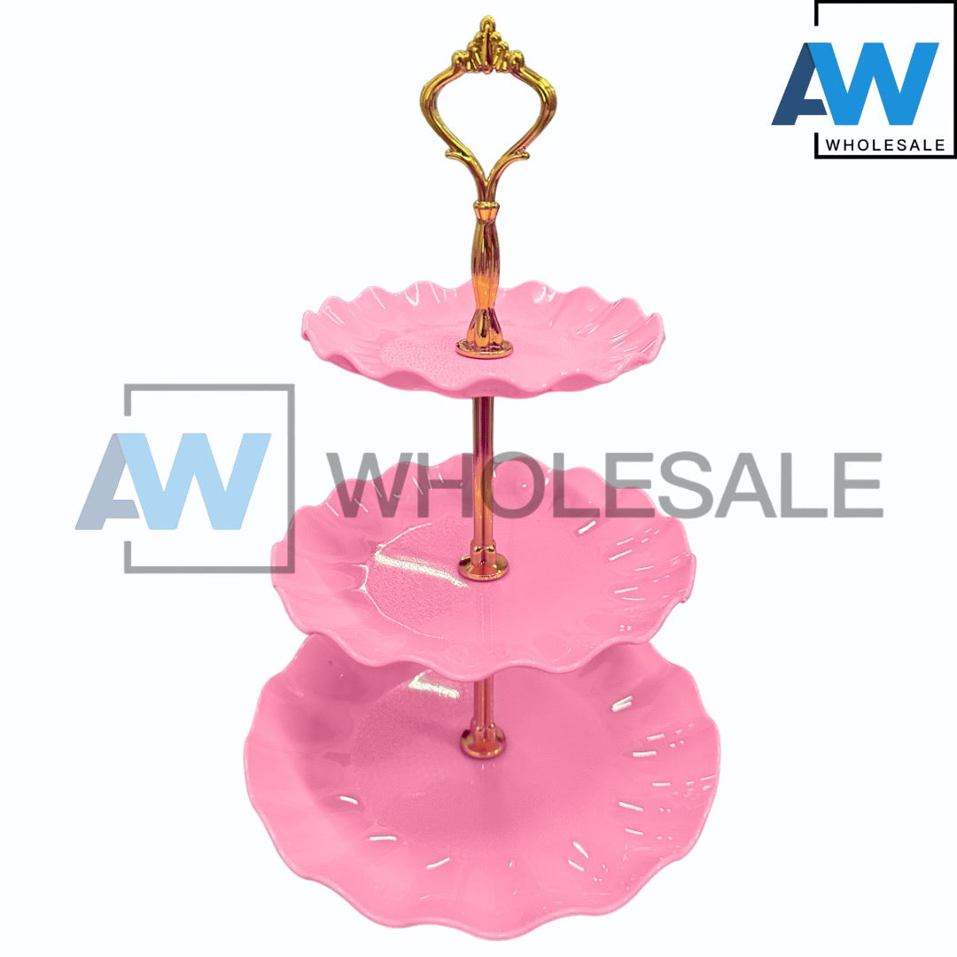 PS-81 (1 set) 3 Tier PVC Cupecake Stand