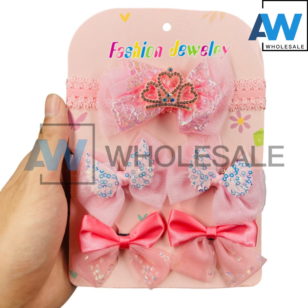 TB-317 (1 card) 3 in 1 Baby Turban Set