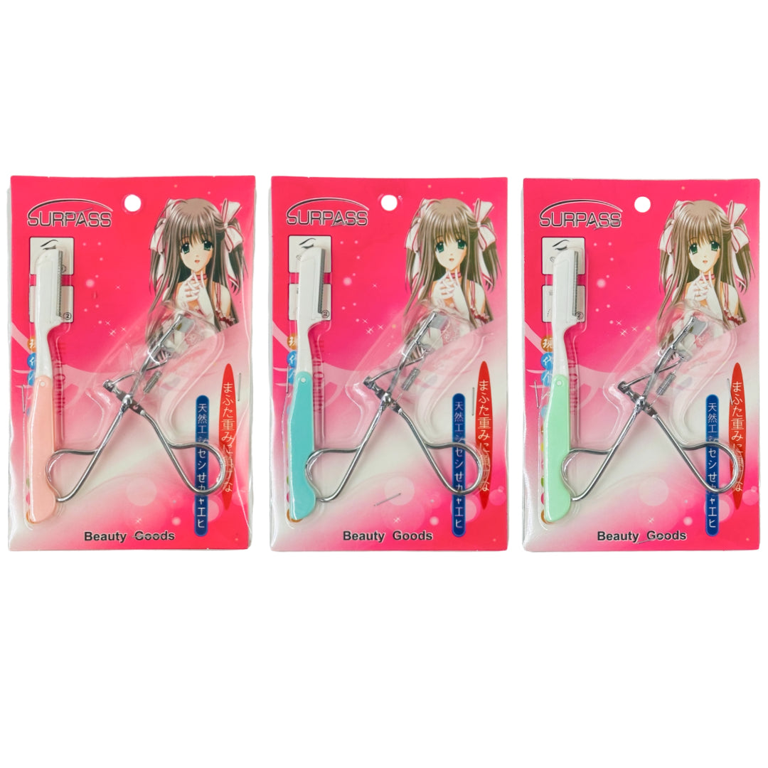 XP-1154 (1 card) Eyelash Curler & Pocket Razor