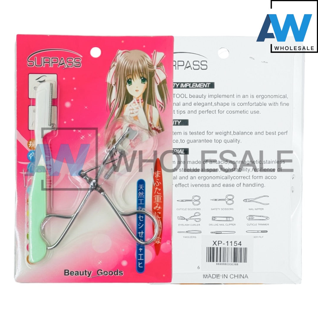 XP-1154 (1 card) Eyelash Curler & Pocket Razor