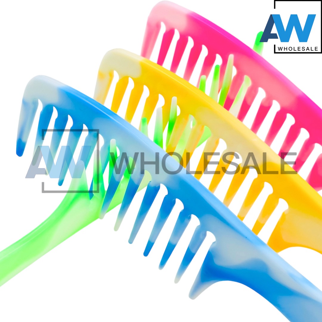 XP-636 (12 pcs) Ombre PVC Hair Comb