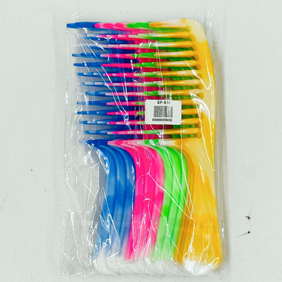 XP-636 (12 pcs) Ombre PVC Hair Comb
