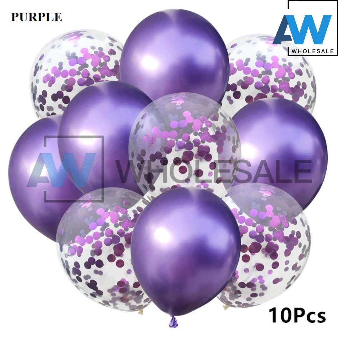 PS-139 (1 set) 10 in 1 Confetti Balloon Set