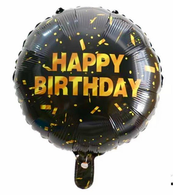 PS-344 (1 pc) Happy Birthday Round Foil Balloon