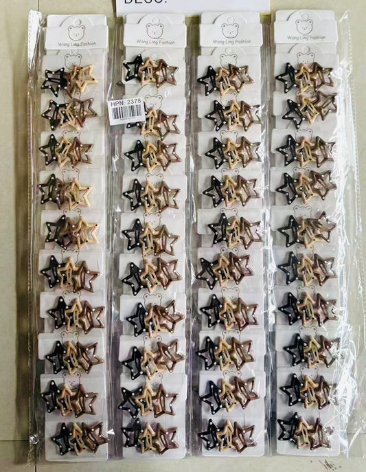 HPN-2378 (1 card) Star Snap Hair Clip